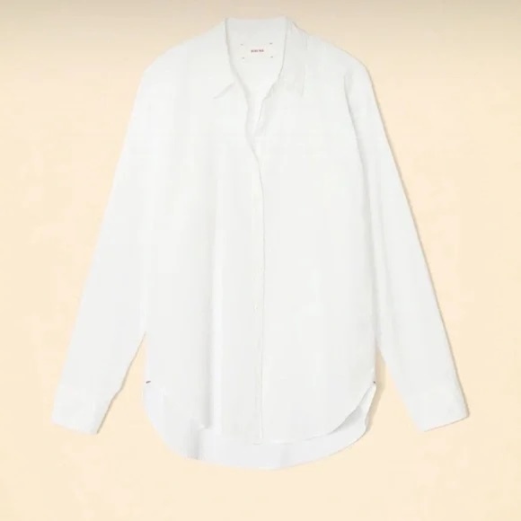 XiRENA White Beau Button Down Cotton Shirt - Size Medium - Picture 7 of 7